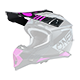 Visor 2SRS Helmet RUSH V.22 black/pink