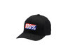 100% Classic X-Fit flexfit hat   L/XL black