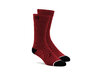 100% Solid Casual socks  L/XL red